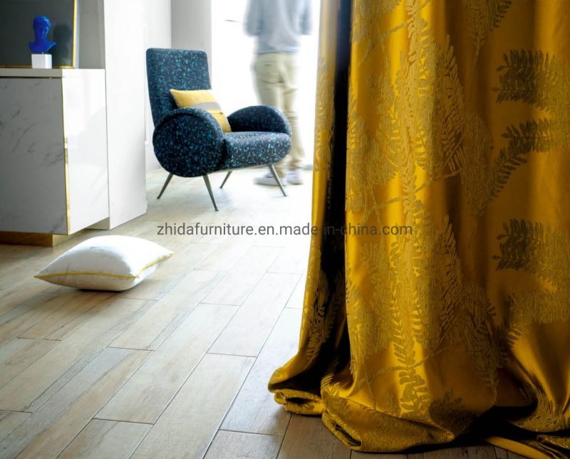 Luxury Solid Flame Retardant 100% Polyester Hotel Blackout Curtain