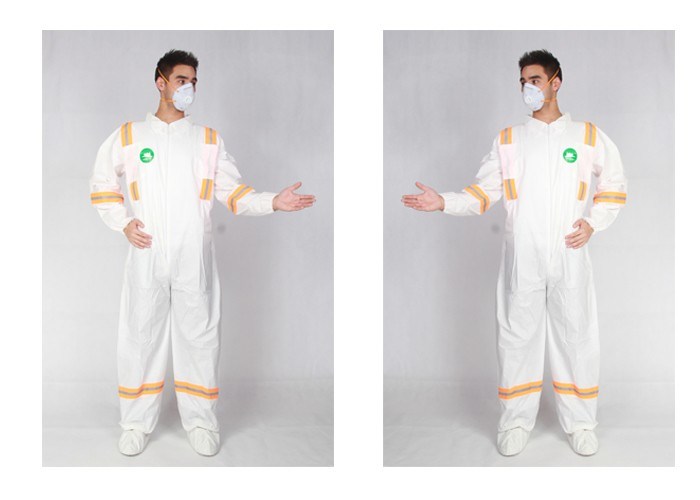 Disposable Safety Suit Safety Wear PP+PE Coveralls