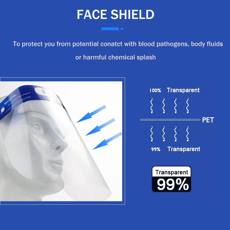 Transparent Anti Eyes Mouth Protection Protective Face Shield Protection