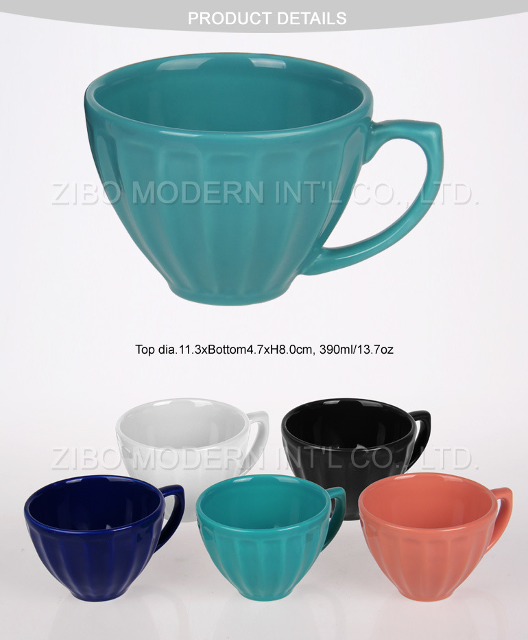 China Factory 3D Ceramic Embossed Mugs Fine Bone China Manufacturers