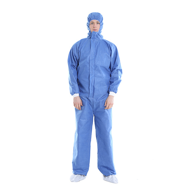 Safety Protective Fire Resistant Workwear Clothing Disposable SMS Coverall