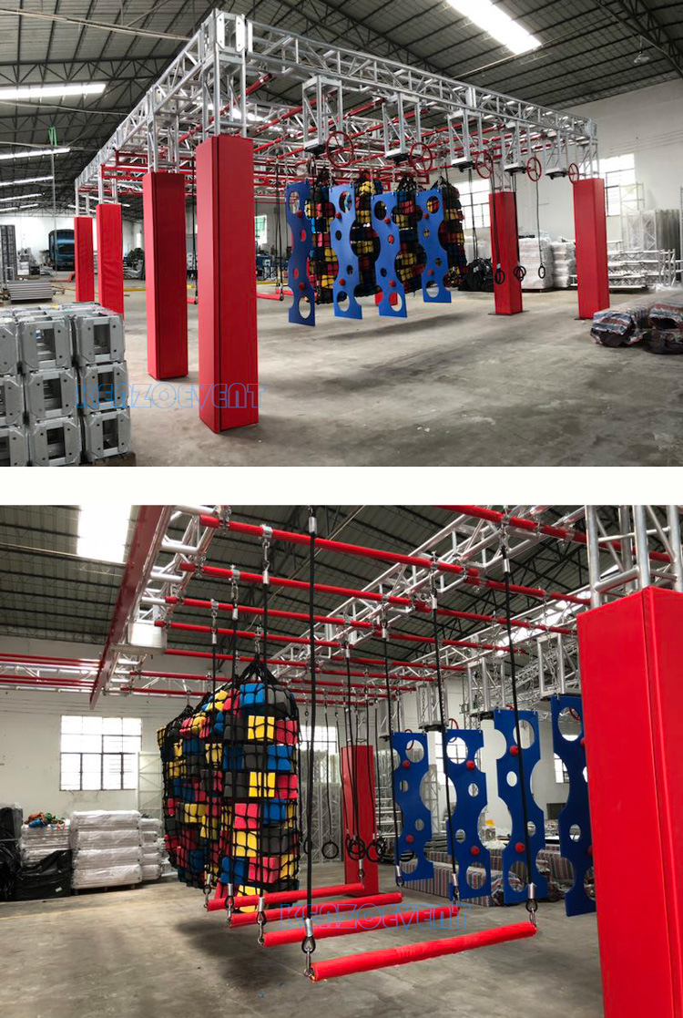 Outdoor Ninja Warrior Playground Course Equipment