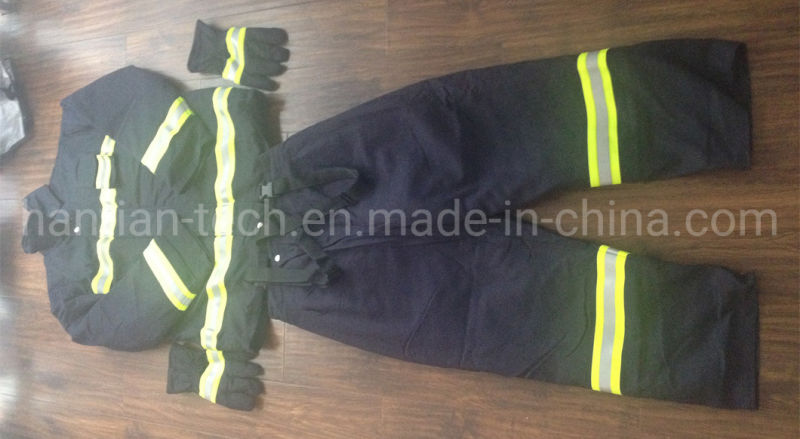 Fireman Protective Coverall Flame Retardant Firefighting Suit