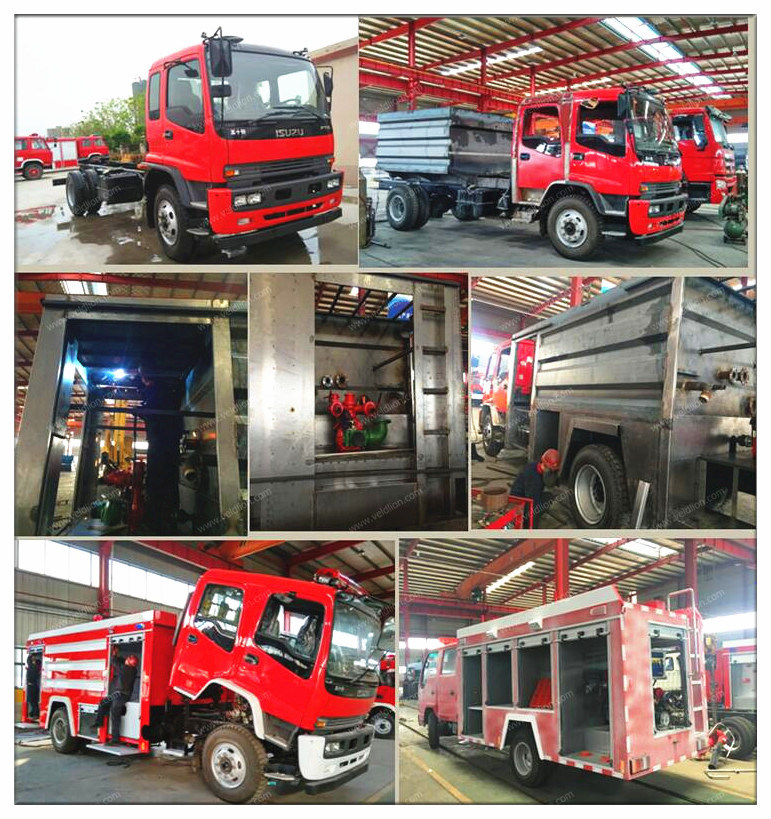 Sinotruk HOWO 280HP 4X2 8 Ton Water Tanker Fire Truck Water Foam Fire Truck