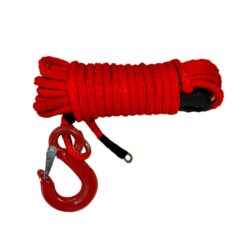 Braided Synthetic Rope UHMWPE Mooring/Towing/ Lifting Rope ATV Offroad Winch Rope Hmpe Cable Wire Rope Rescue Rope