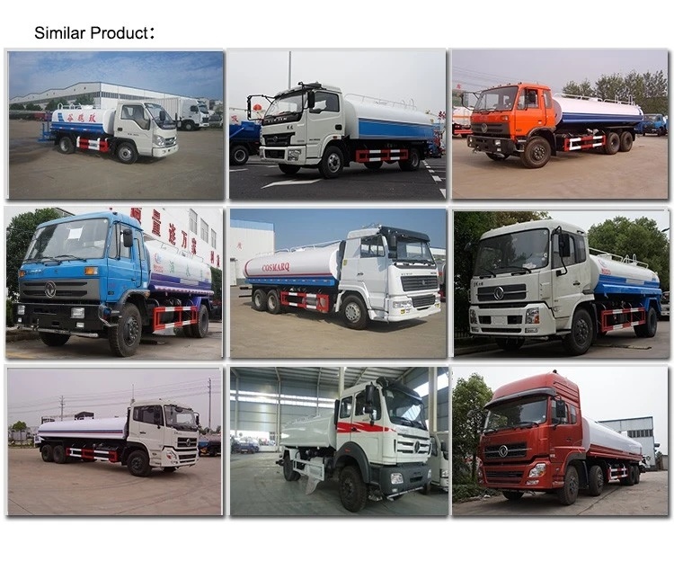 12000 Liters 15000L Water Tanker Tank Truck Transport Delivery Water Bowser Truck