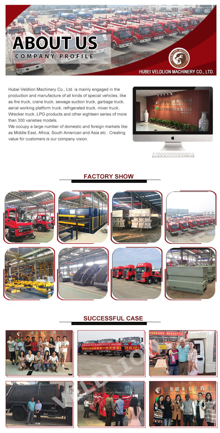 HOWO 4X2 Fire Engine Truck with Fire Extinguisher, 6000L Fire Fighting Truck and Equipment