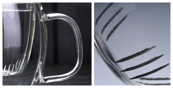 Hand Made Glass Tea Cup with Infsuer Drinking Glass Cup Borosilicate Glass Tea Cup