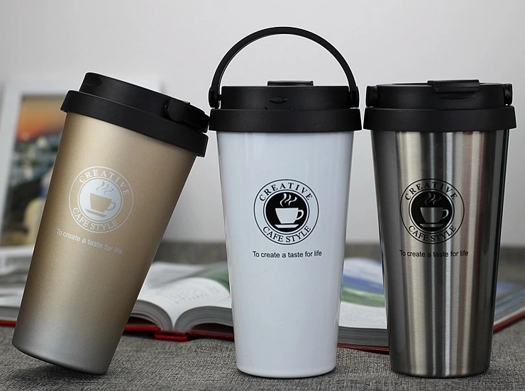 Fashion 500ml Stainless Steel Vacuum Cup Coffee Tea Thermos Mug Thermal Bottle Thermocup Travel Drink Bottle