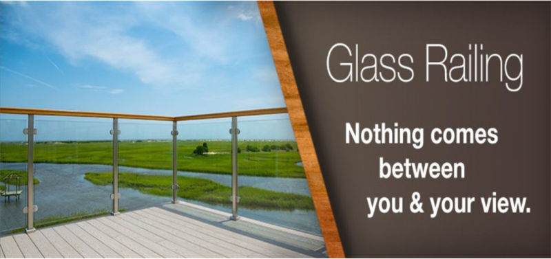 Aluminum Fence Railing Steel Railing Guardrail Privacy Screen Glass Railing