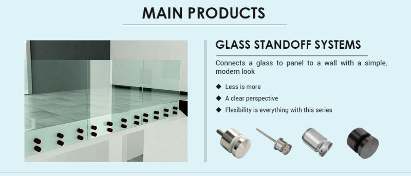 China Factory Stainless Steel Glass Balustrade Railing for Handrail System