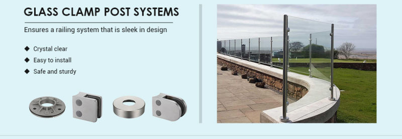 U Channel Aluminum Glass Railing Aluminum Deck Railing Decorative Glass Stair Railing Manufacturer