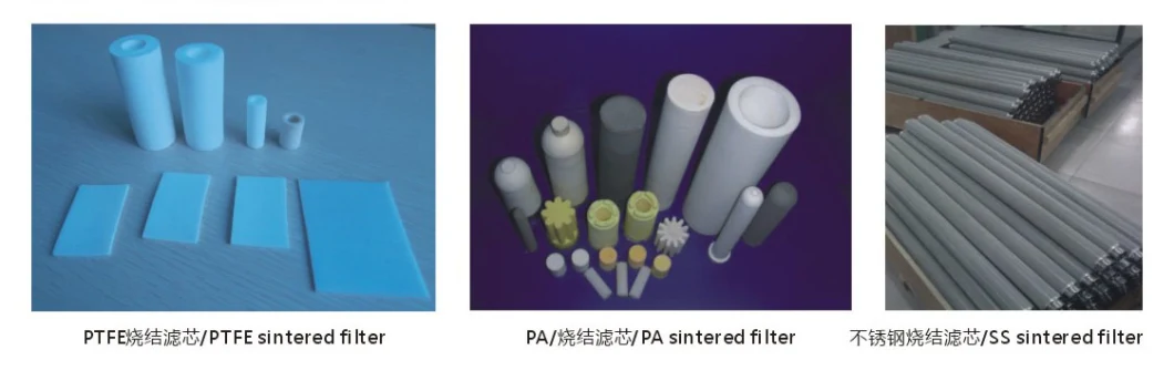 OEM Sintered Micro Porous Polymer Filter Cartridge for Industrial and Household