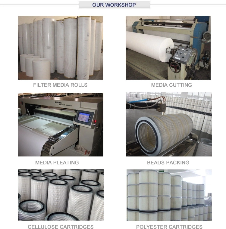 Anti-Static Long Pleated Filter Cartridge for Cement Silo Dust Collector