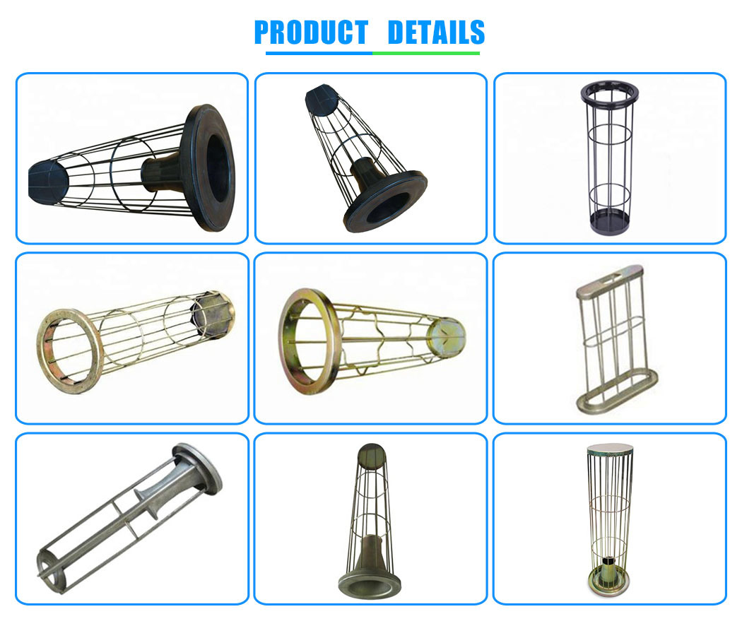 Galvanized Steel Oval Shape Filter Cages for Baghouse Dust Collector