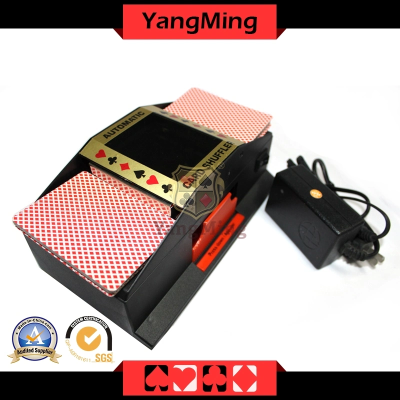 Normal Dual Automatic Gambling Poker Card Shuffler for 2 Deck Playing Cards Games (YM-CS02)