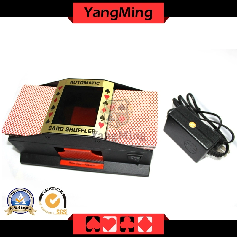 Normal Dual Automatic Gambling Poker Card Shuffler for 2 Deck Playing Cards Games (YM-CS02)