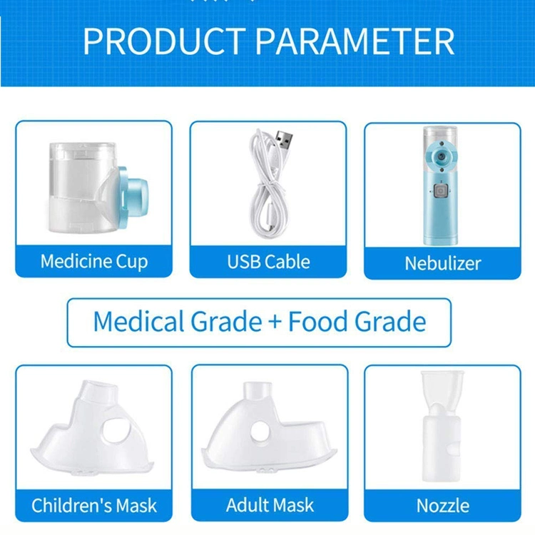 New Mute Portable Inhaler Mesh Sprayer Cough Medicine Sprayer Evaporator Sprayer