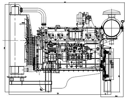 Turbocharging Diesel Engine, Four Cylinder, Engine, Diesel Generator