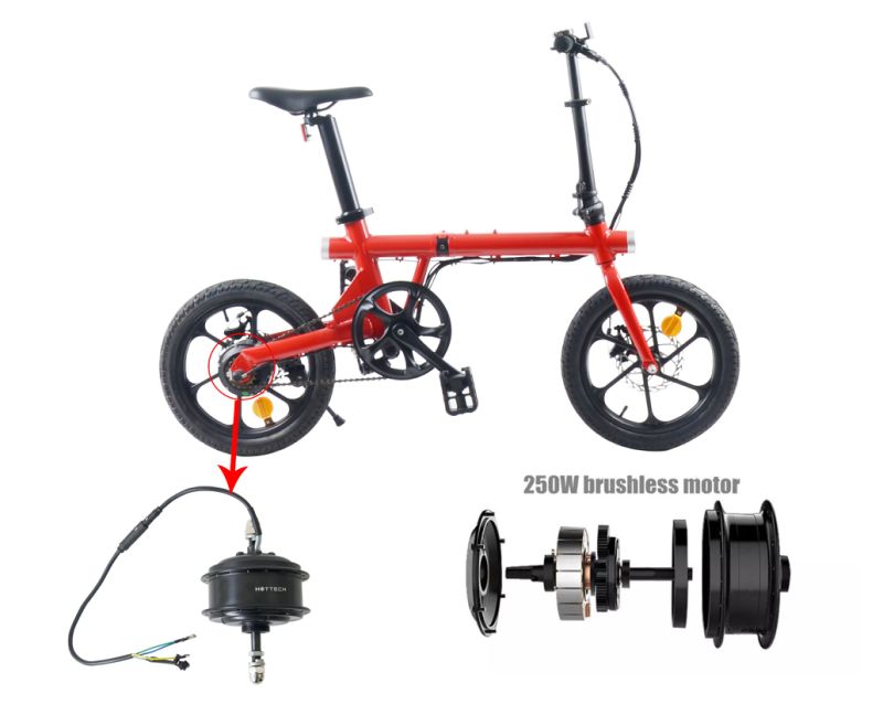 Pedal Assist Lithium Power 7 Speed 350W Motor Engine Bicycle