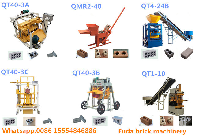 Qt4-18 Hydraulic Automatic Concrete Hollow Block Making Machine in Brazil, Peru, Argentina