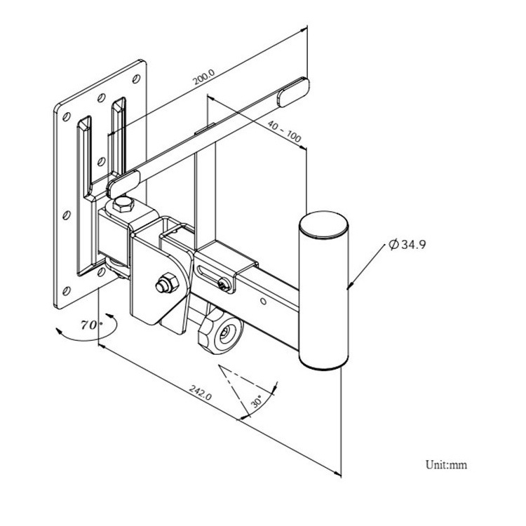 Wall Mount Audio Speaker Stand Speaker Wall Mount