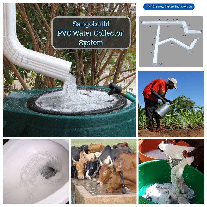 2021 Eco-Friendly Building Material Roof Drain System Ecuador PVC Rainwater Gutter and Pipe Fittings