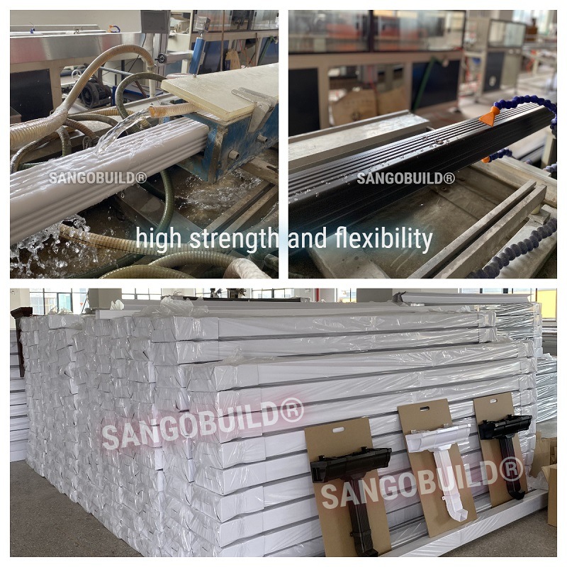 2021 Eco-Friendly Building Material Roof Drain System Ecuador PVC Rainwater Gutter and Pipe Fittings