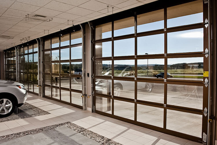 Aluminum Glass Door/ Aluminum Frame Garage Door for Commercial Use