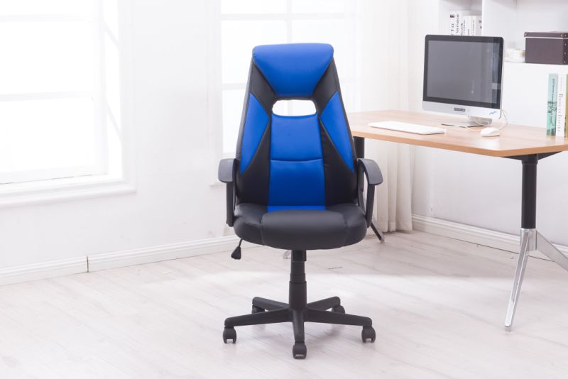 American Commercial Ergonomic Mesh PU Swivel Padded Racing Office Chair