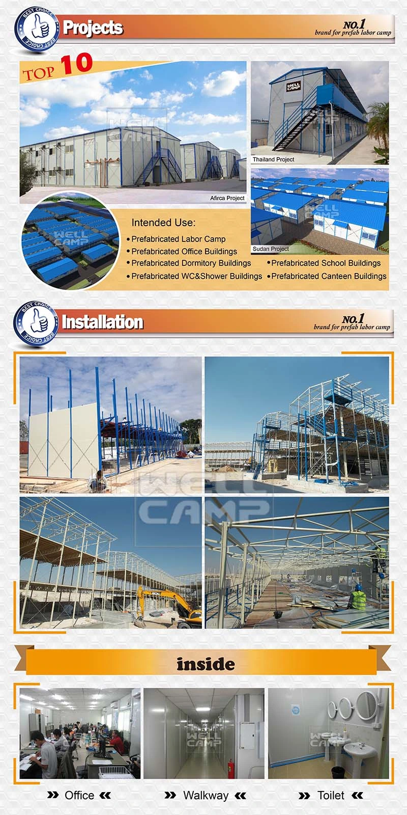 Low Cost Prefabricated K House Ecomonic Warehouse/Workshop/Factory