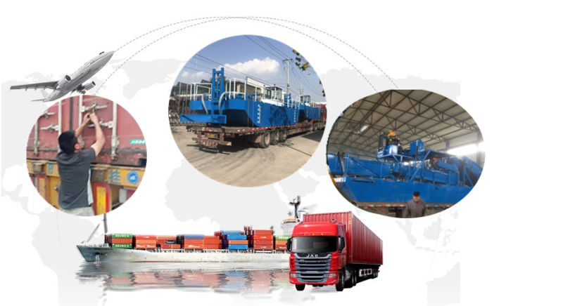 Julong- 2019 Widely Used River/Sea Water Weed Harvester/Floating Garbage Collecting Boats Dredger