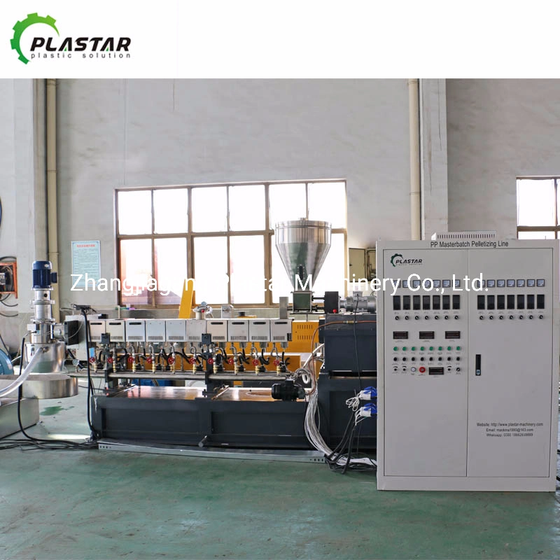 PP PE Pet Compounding Twin Screw Extruder with Water Ring Pelletizer