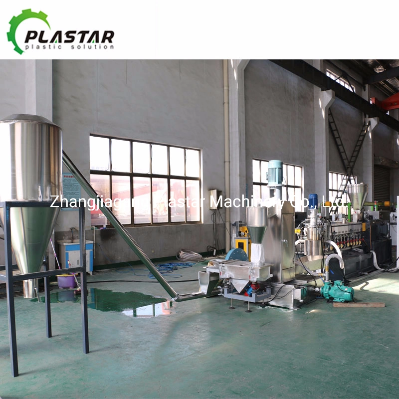 PP PE Pet Compounding Twin Screw Extruder with Water Ring Pelletizer