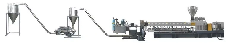 250kg/H Haisi Granules Making Machine Co-Rotating Twin-Screw Plastic Extruder