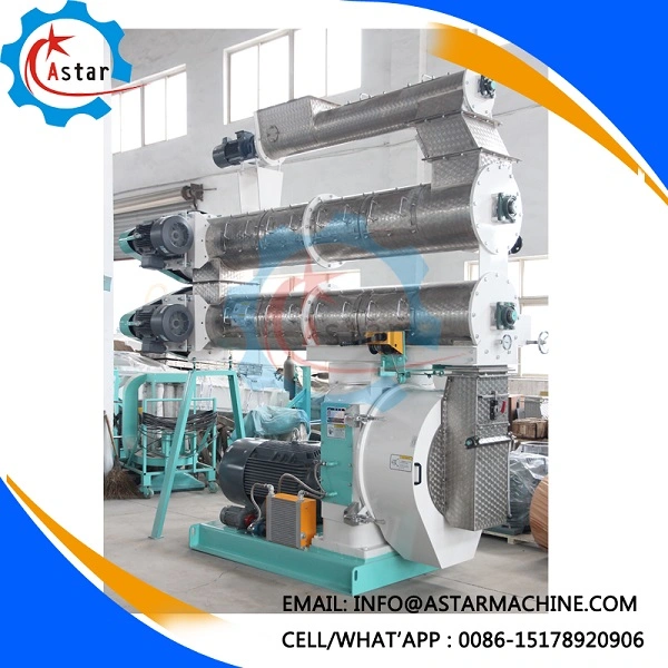 Ring Die Animal Poultry Cattle Feed Pellet Extruder Machine