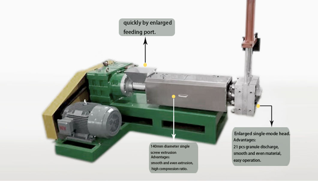 Waste EVA ABS PP PE Plastic Recycling Granulator/Extruder Production Line