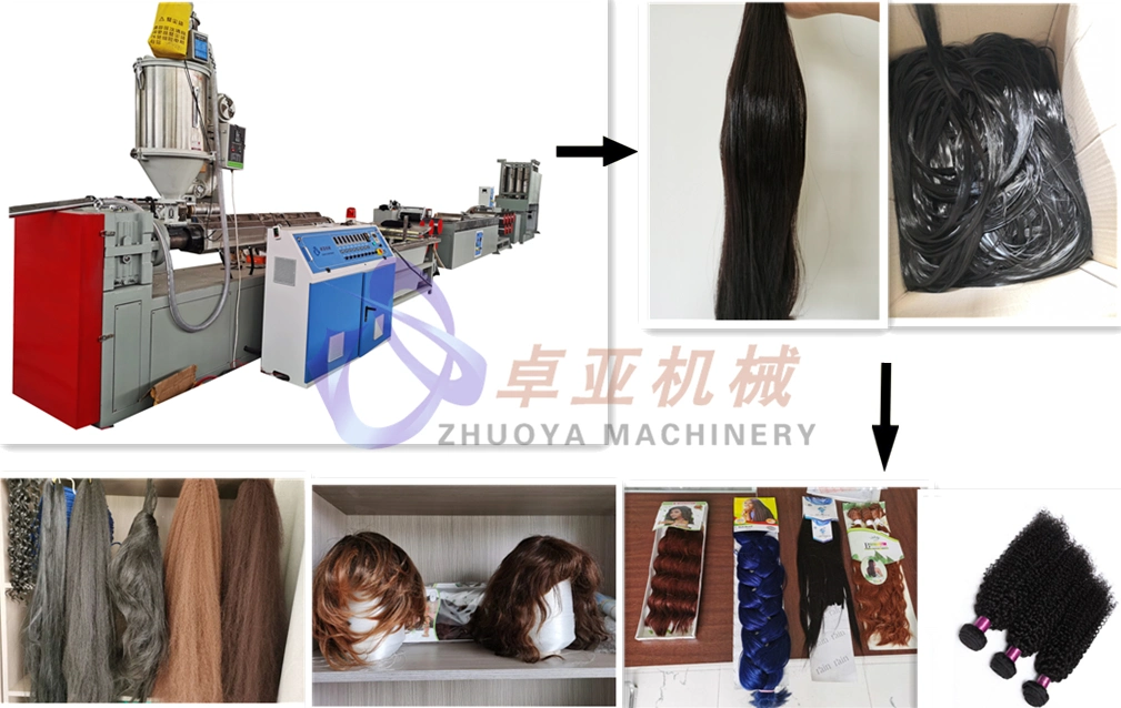 China Supply Low Cost Synthetic Hair Wig Net Extruder