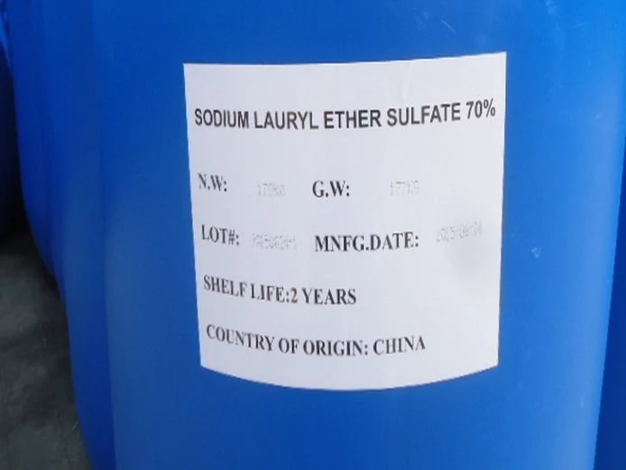 Detergent Chemical Materials Sodium Lauryl Ether Sulfate AES SLES70