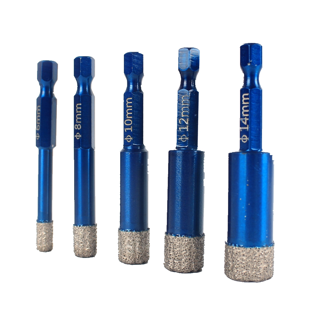 Vacuum Brazed Diamond Drill Core Bits Sets Drilling Hole Saw for Porcelain Tile Ceramic