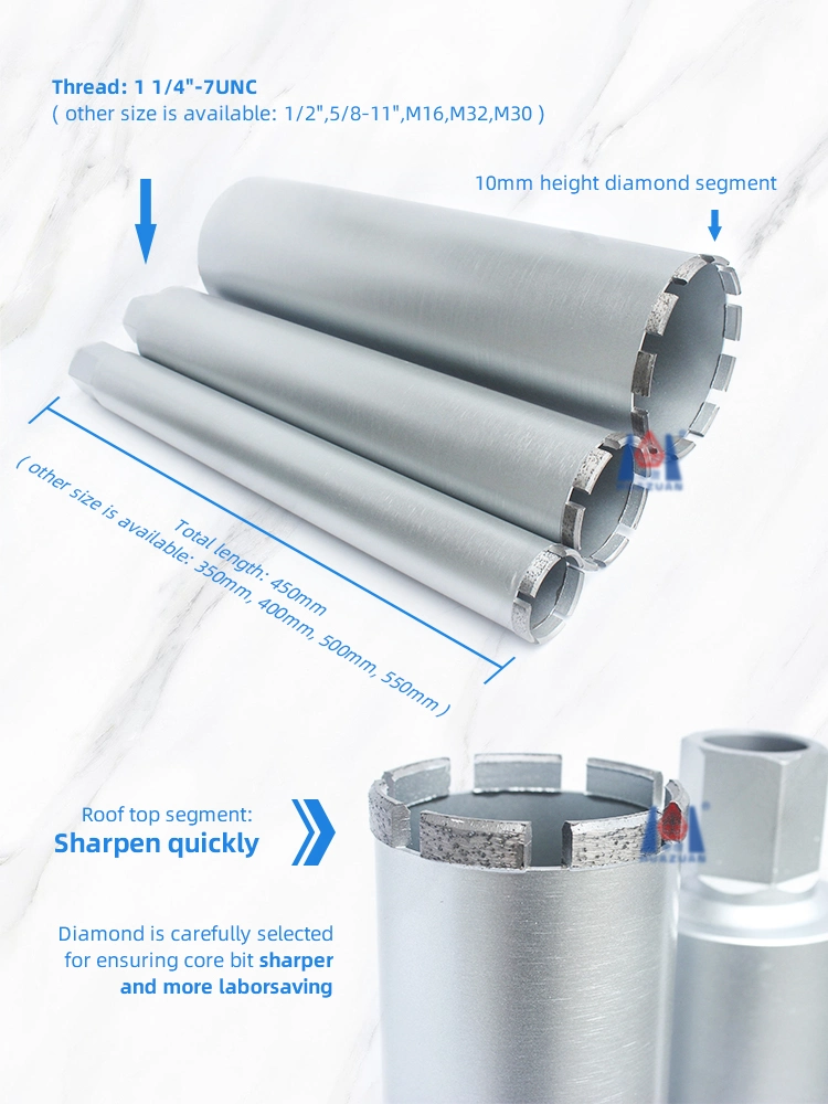 Huazuan Hole Saw Diamond Core Drill Bit for Reinforced Concrete