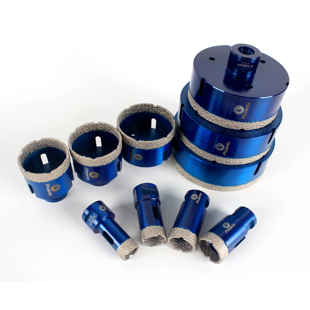 Vacuum Brazed Diamond Drill Core Bits Sets Drilling Hole Saw for Porcelain Tile Ceramic