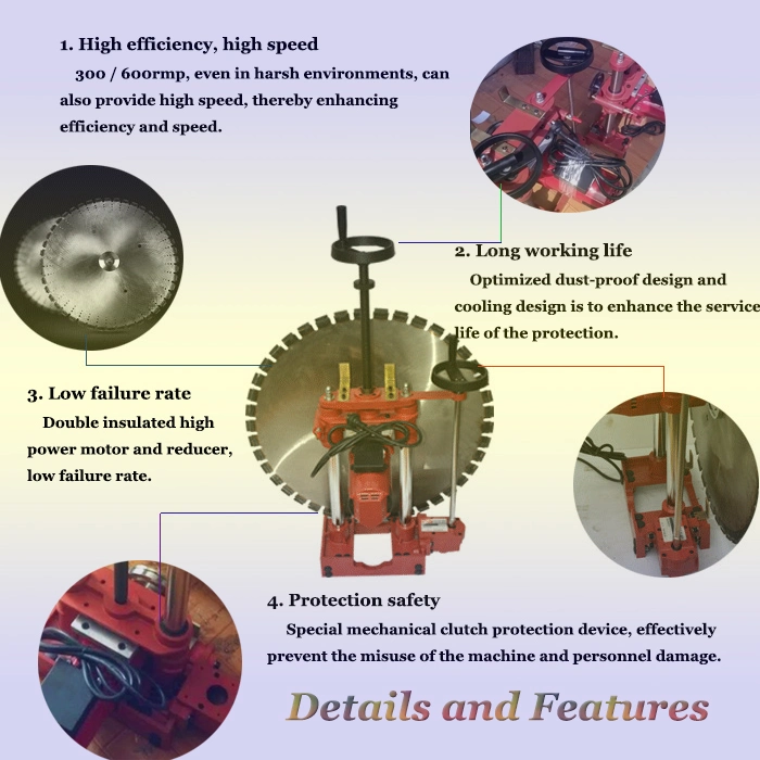 Multi-Function Electric Hydraulic Wall Saw Cutter Concrete Cutting Machine