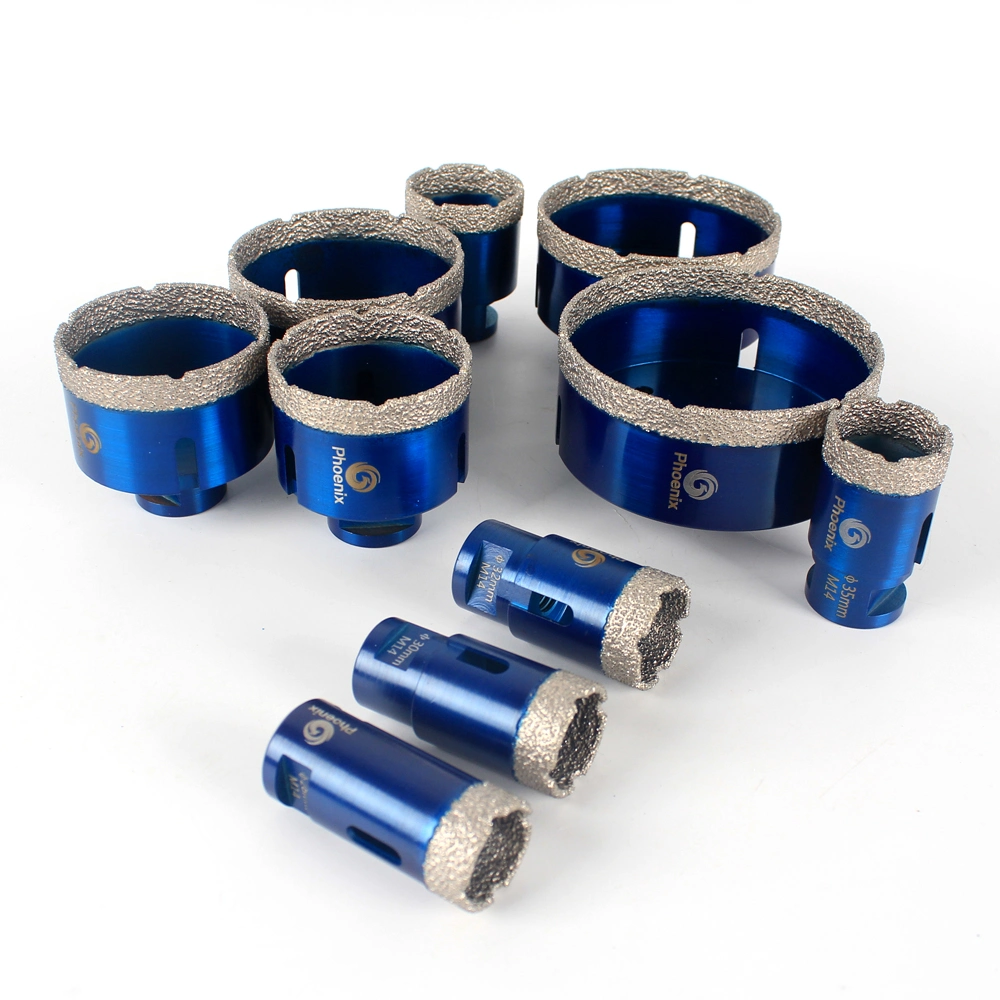 Vacuum Brazed Diamond Drill Core Bits Sets Drilling Hole Saw for Porcelain Tile Ceramic