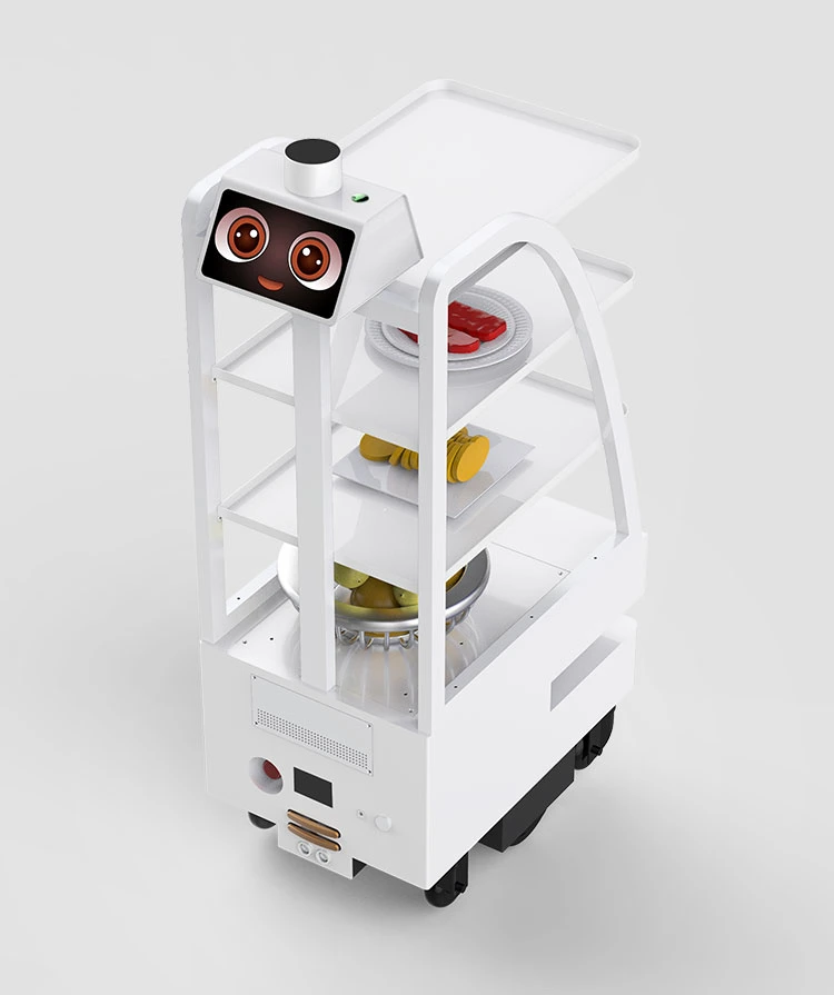 Factory Price Intelligent Delivery Robot Wholesale White Color ODM OEM Food Delivery Robot