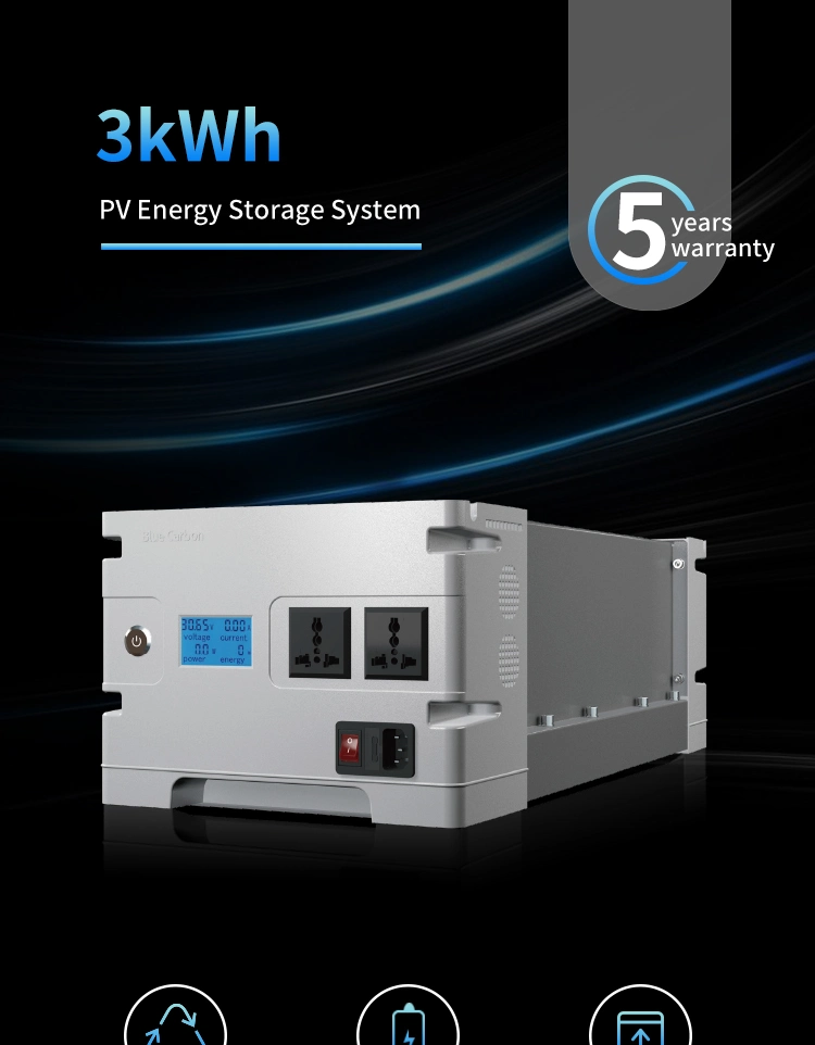 Home Use 3kwh System Solar Power System for Home Outdoor Lighting Commercial Use
