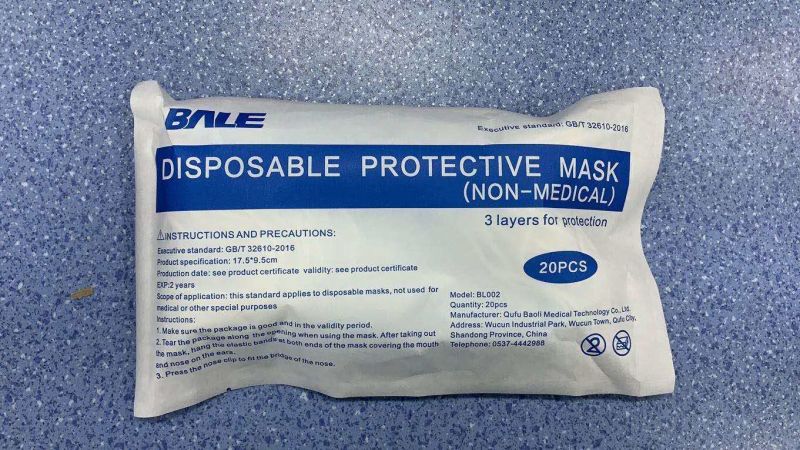 Clear Safety Protective Face Shield 3layers Disposable Protective Face Mask
