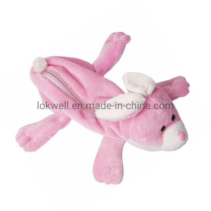 Plush Cartoon Fluffy Animal Pencil Case Pen Bag Stationery