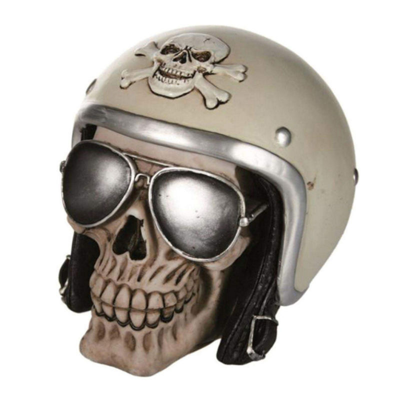Polyresin Craft Resin Figurine Skull Pen Holder Quanzhou China Factory