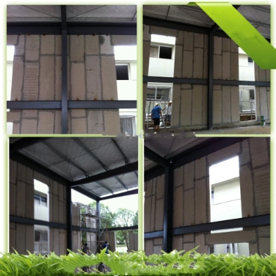 Lightweight Prefabricated Concrete Block Construction Panels for Floor and Partition Walls